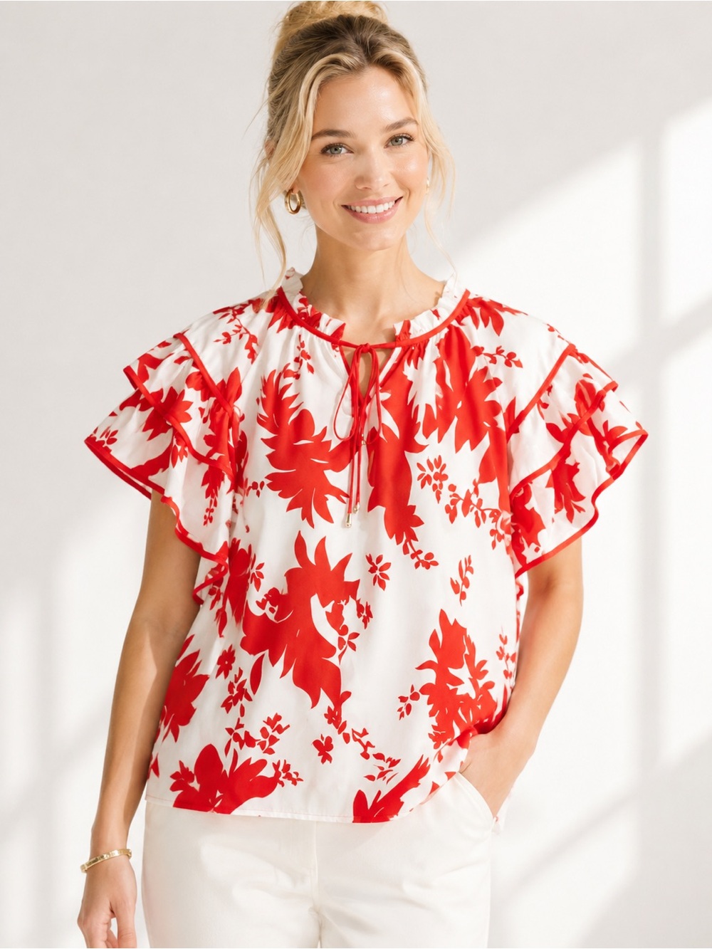 🎉5 for $45🎉 Mod Boutique top blouse shirt size XL